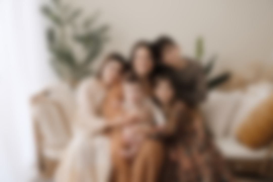 Family embracing