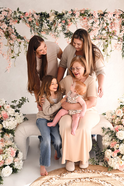 Family celebrating together
