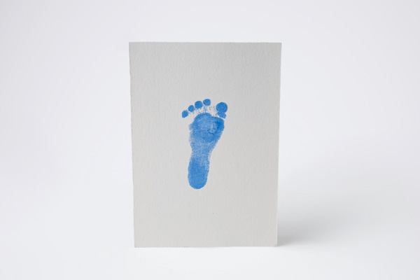 Hand and footprint inkless print keepsake