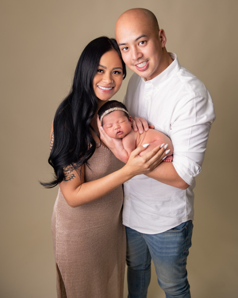 Newborn baby with siblings